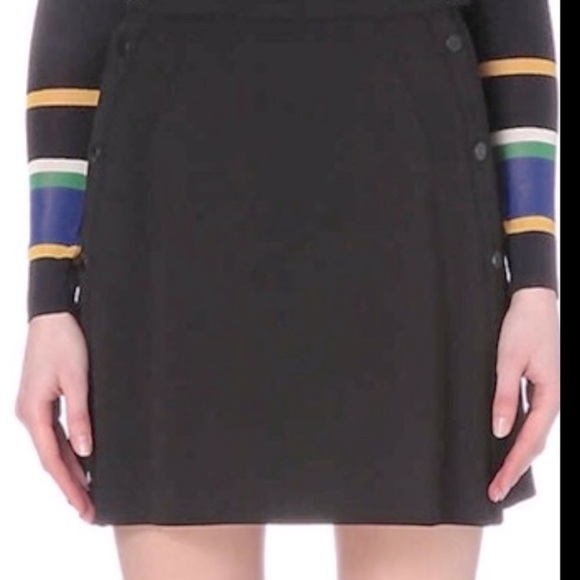Whistles Daphne Black Crepe Mini Skirt - Picture 3 of 16